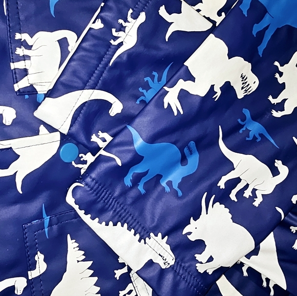 *NWOT* Hatley Boys Real Dinosaurs Color-Changing Button Up Raincoat - Picture 8 of 13